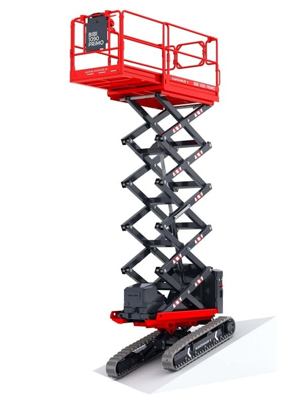 Universal Plataformas Aéreas. Tijera bienergía con orugas modelo BIBI 1090-BL (TBi OR)